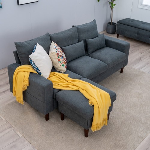 Modern shaped corner sofa - modern, 2