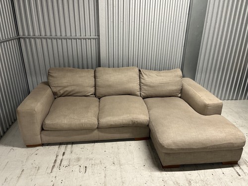 Next biege shaped sofa with - next, l
