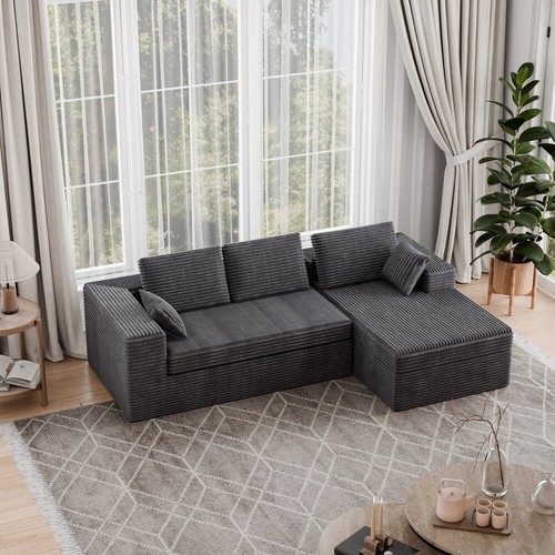 Gray boneless cloud - gray, couch