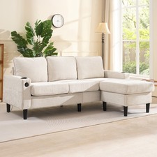 Fabric Sectional Sofa w/