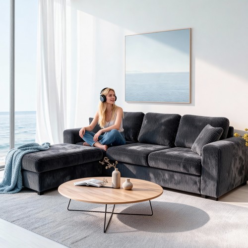 Shaped corner sofa with - l-shaped,