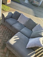 Grey L Shaped Corner Sofa