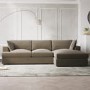 Mink Velvet 4-Seater Sofa