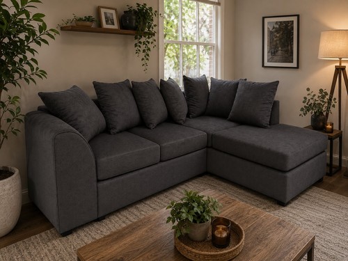 Seater asphalt plush velvet - 3,